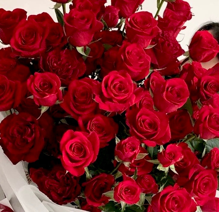 Bouquet 100 Rosas Rojas