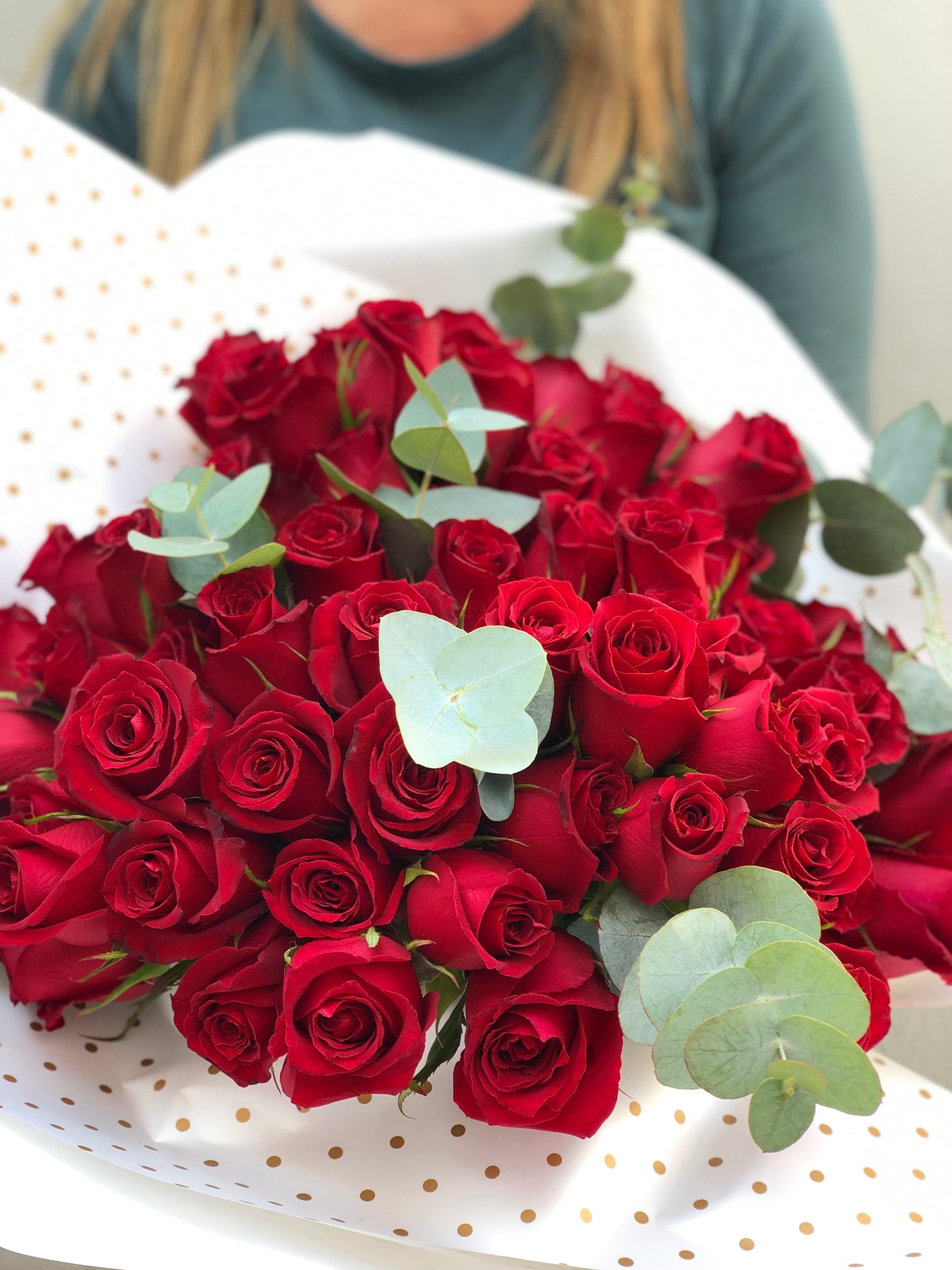 Bouquet 50 Rosas Rojas