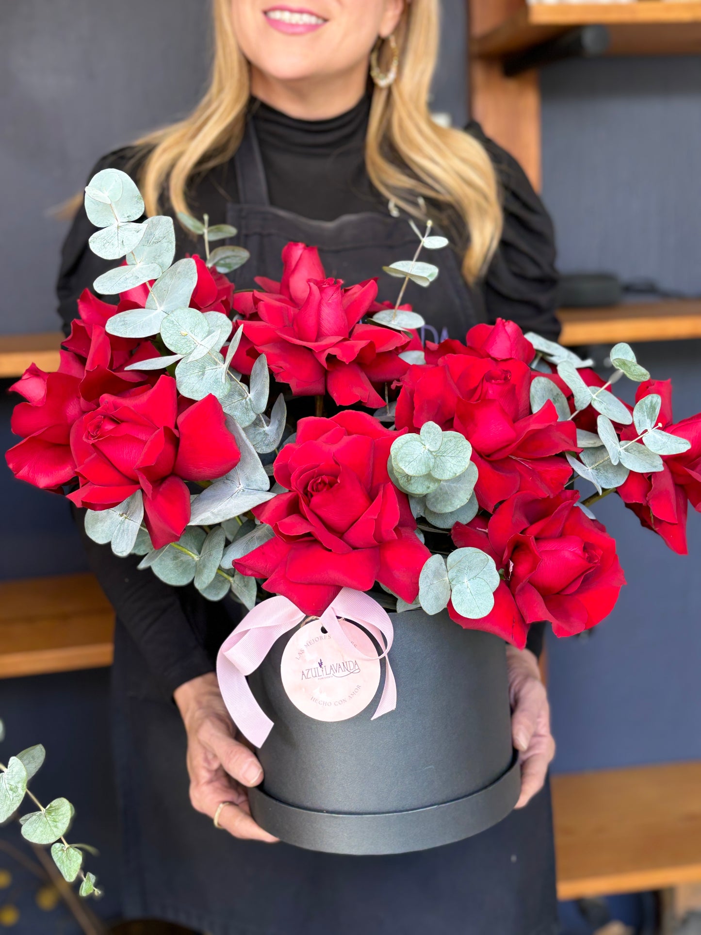 Caja de Rosas Rojas