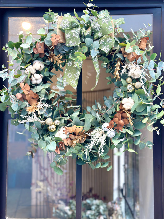 Corona Blanca Navidad