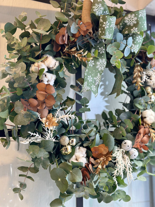 Corona Blanca Navidad