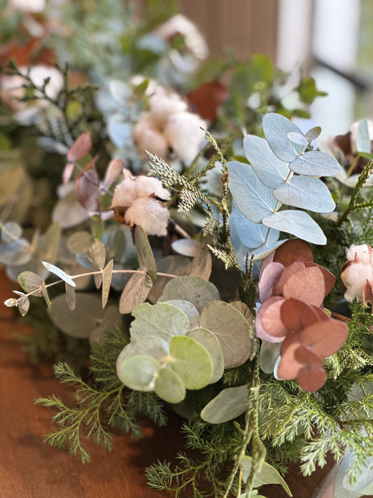 Camino de mesa Blanca Navidad